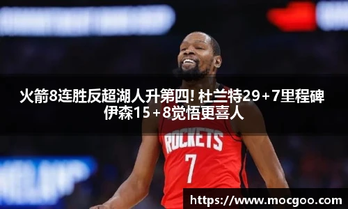 火箭8连胜反超湖人升第四! 杜兰特29+7里程碑 伊森15+8觉悟更喜人